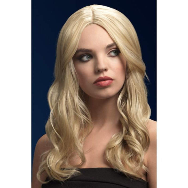 Fever Khloe Wig - Dark Blonde, Long Wave with Centre Parting - Jokers Costume Mega Store