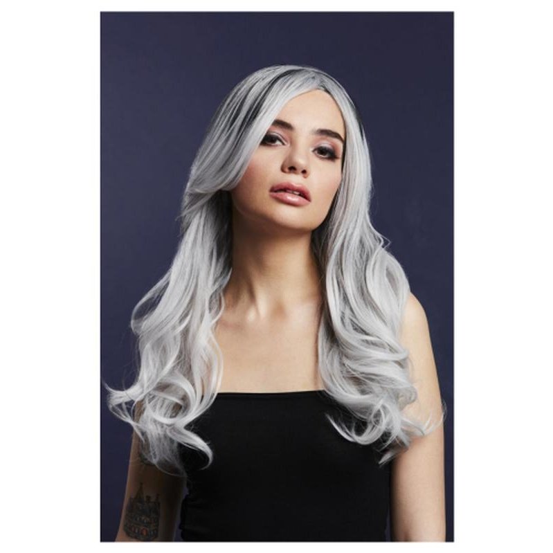 Fever Khloe Wig, True Blend, Ice Silver - Jokers Costume Mega Store