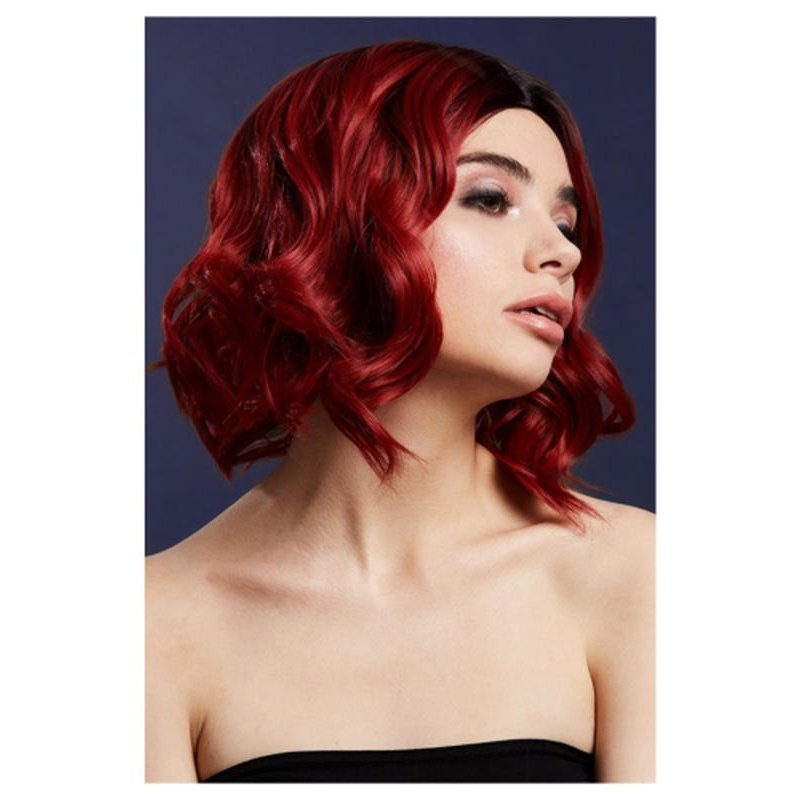 Fever Kourtney Wig, Two Toned Blend, Ruby Red - Jokers Costume Mega Store