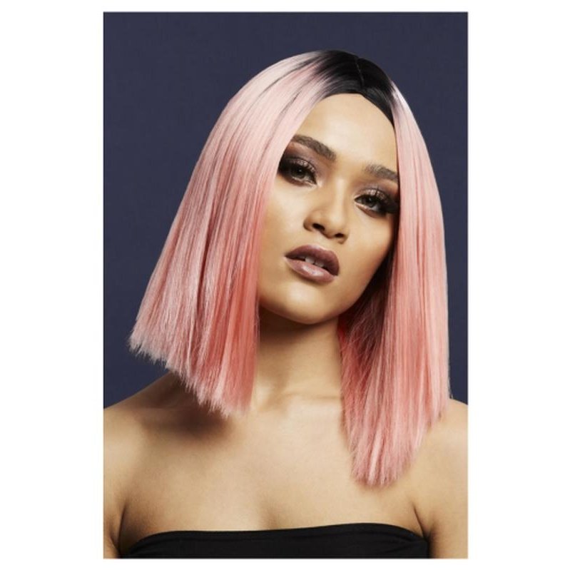 Fever Kylie Wig, Two Toned Blend, Coral Pink - Jokers Costume Mega Store