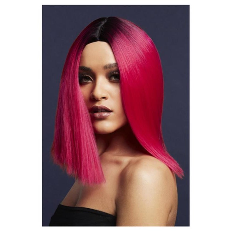 Fever Kylie Wig, Two Toned Blend, Magenta Pink - Jokers Costume Mega Store