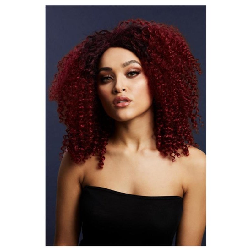 Fever Lizzo Wig, Plum - Jokers Costume Mega Store