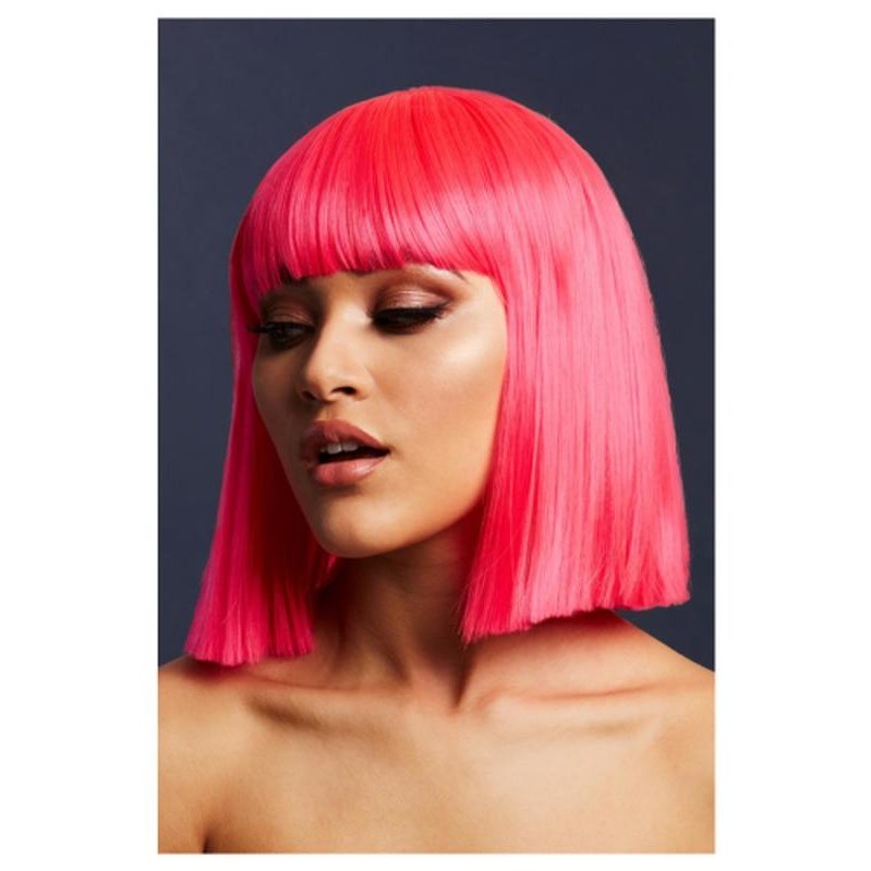 Fever Lola Wig, Neon Pink - Jokers Costume Mega Store