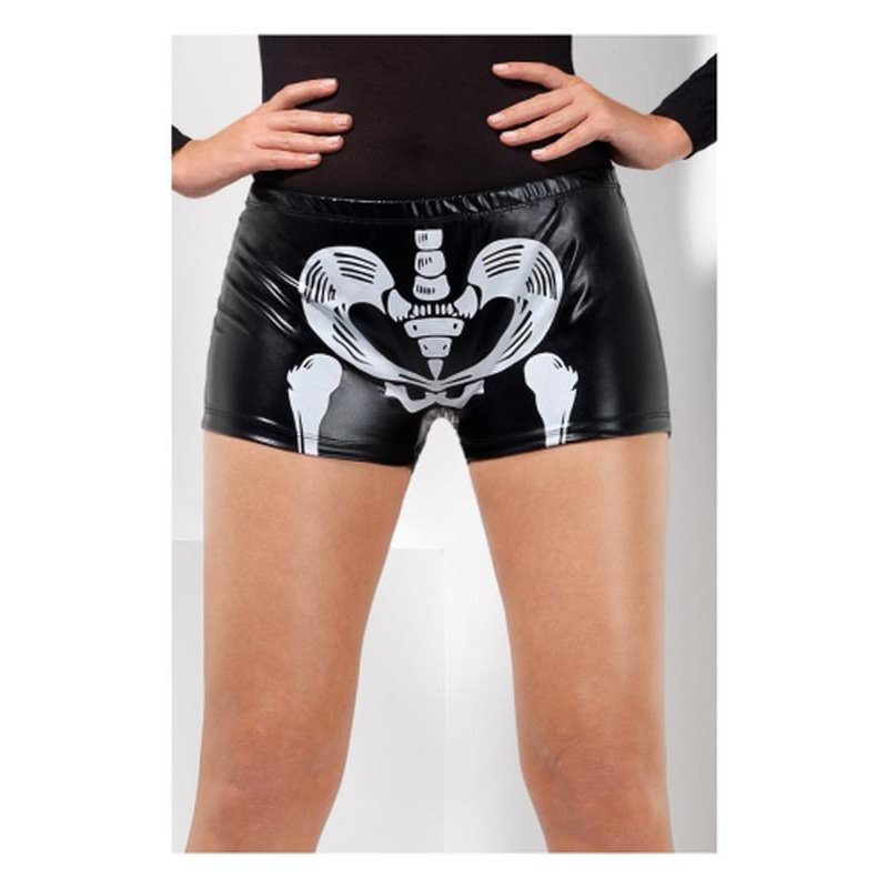 Fever Miss Skeleton Whiplash Hotpants - Jokers Costume Mega Store