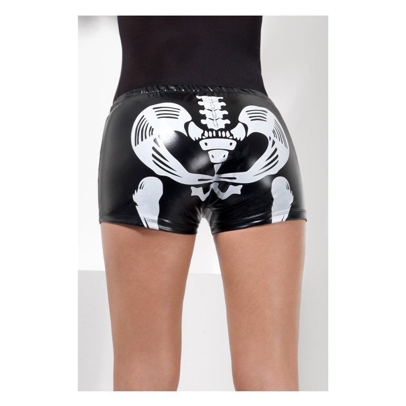 Fever Miss Skeleton Whiplash Hotpants - Jokers Costume Mega Store