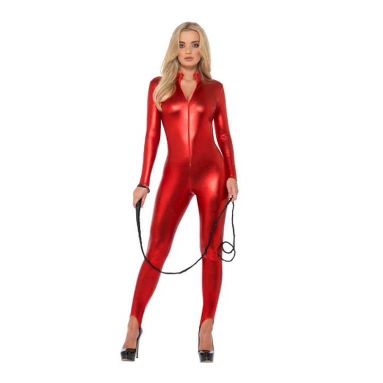 Fever Miss Whiplash Costume, Red - Jokers Costume Mega Store