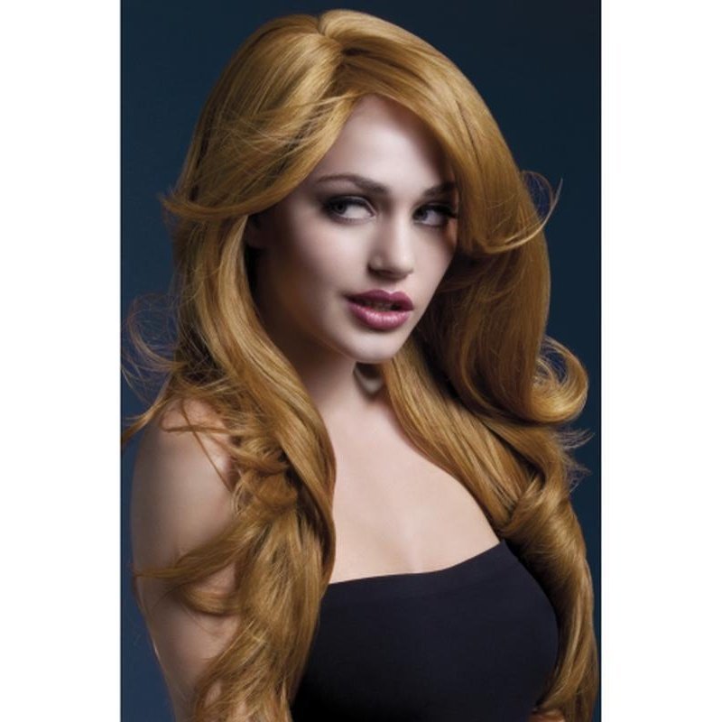 Fever Nicole Wig - Auburn, Soft Wave with Side Parting - Jokers Costume Mega Store