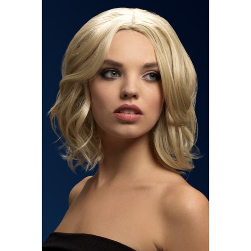 Fever Olivia Wig - Dark Blonde, Soft Wave Bob - Jokers Costume Mega Store