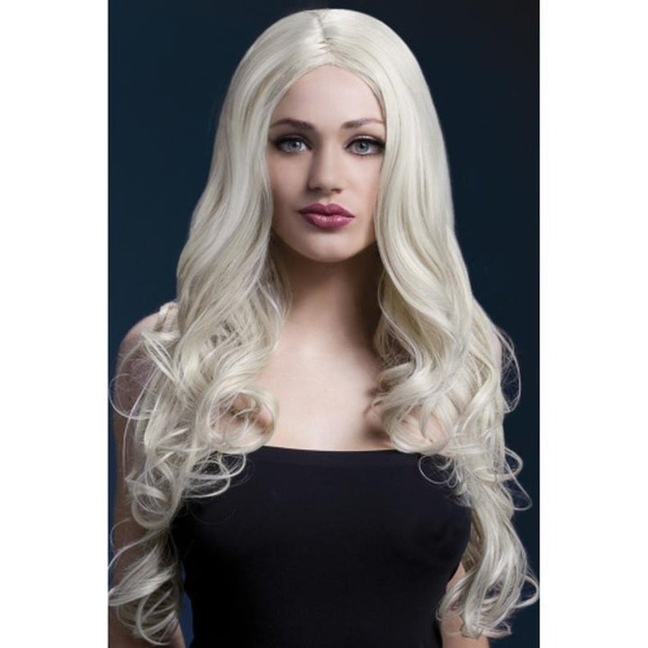 Fever Rhianne Wig - Blonde, Long Soft Curl with Centre Parting - Jokers Costume Mega Store