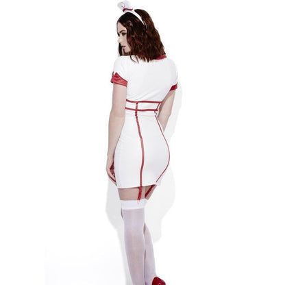 Fever Role Play Nurse Wet Look Costume - Jokers Costume Mega Store