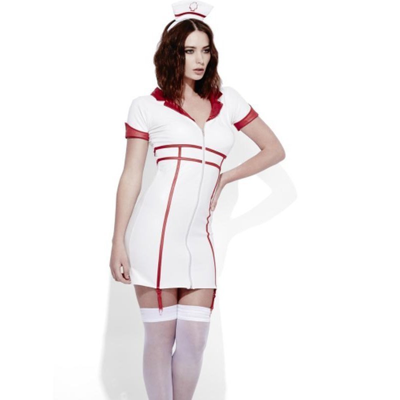 Fever Role Play Nurse Wet Look Costume - Jokers Costume Mega Store