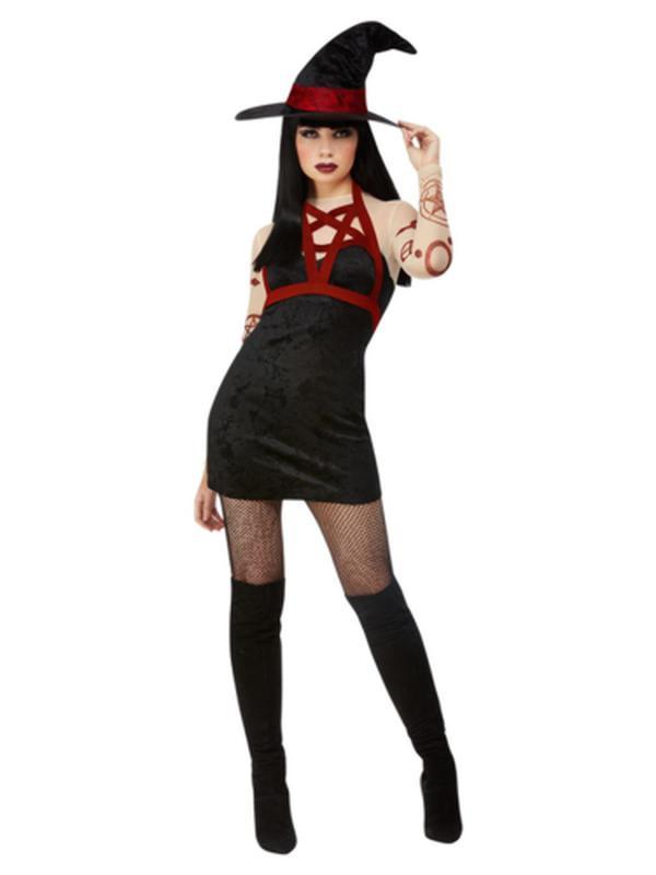 Fever Satanic Witch Costume, Black - Jokers Costume Mega Store
