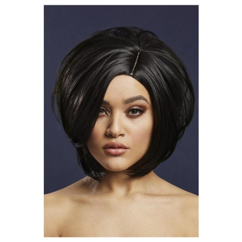 Fever Savanna Wig, True Blend, Black - Jokers Costume Mega Store