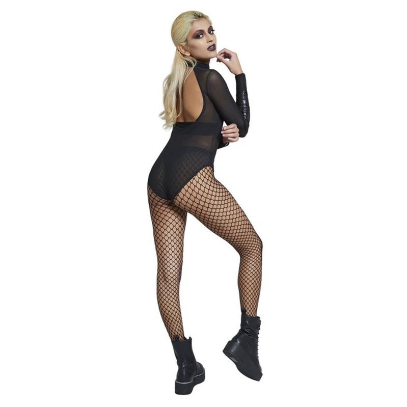 Fever Sheer Skeleton Costume, Black - Jokers Costume Mega Store