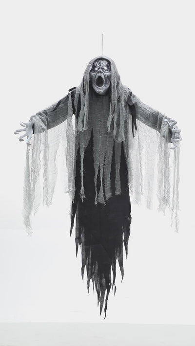 60" Ghostly Howling Phantom Animated Prop