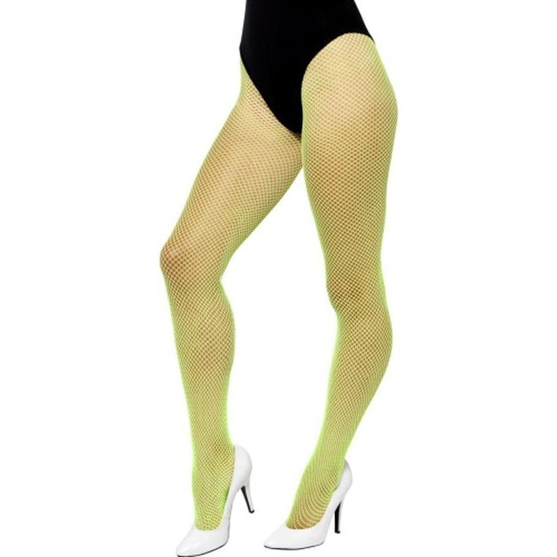 Fishnet Tights - Neon Green - Jokers Costume Mega Store