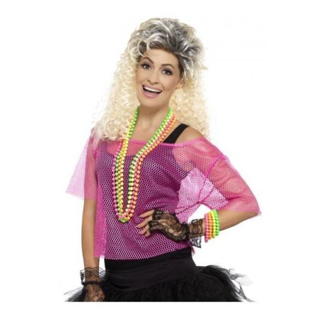 Fishnet Top, Neon Pink - Jokers Costume Mega Store
