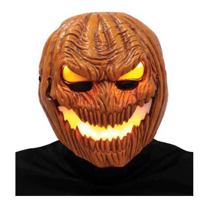 Flame Fiend Hallows Hellion Mask With Hood - Jokers Costume Mega Store