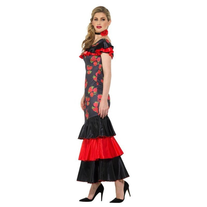 Flamenco Lady Costume, Black & Red - Jokers Costume Mega Store