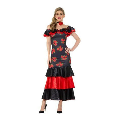 Flamenco Lady Costume, Black & Red - Jokers Costume Mega Store