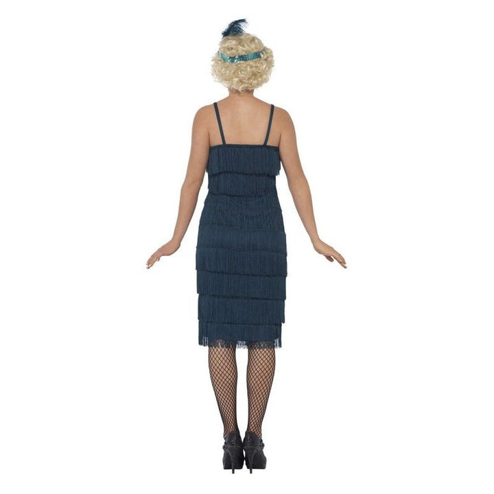 Flapper Costume, Teal Green, With Long Dress - Jokers Costume Mega Store