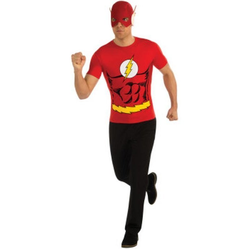 Flash Costume Top Male Size Xl - Jokers Costume Mega Store