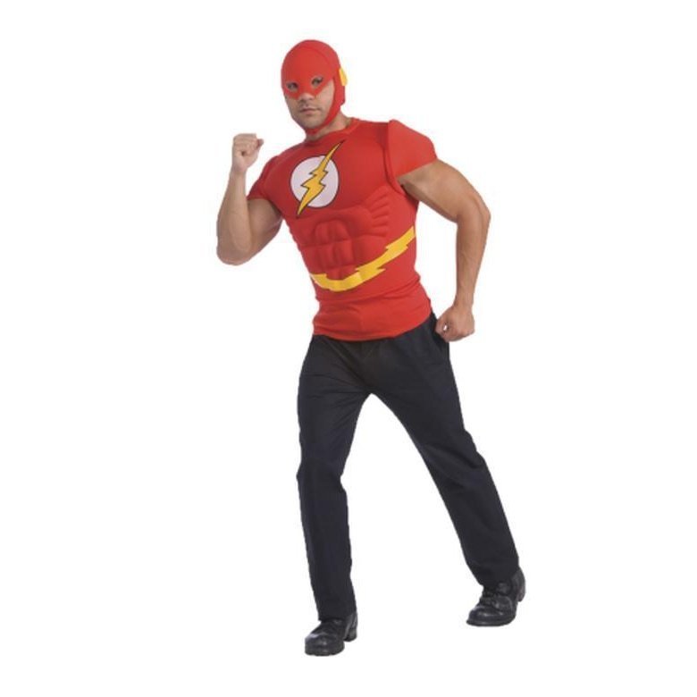 Flash Muscle Chest Costume Top Size Std - Jokers Costume Mega Store