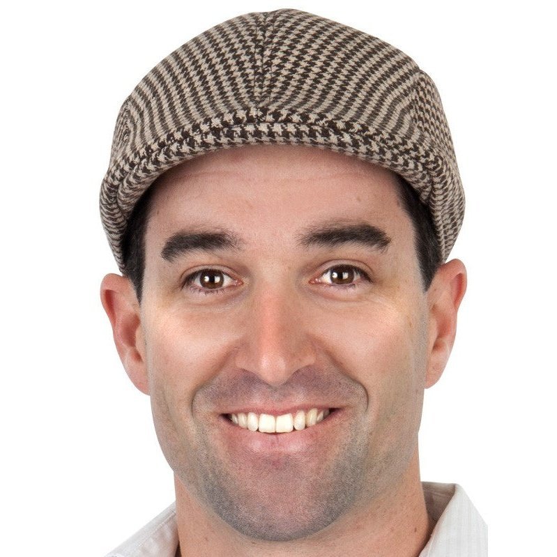 Flat Cap Tweed Brown - Jokers Costume Mega Store