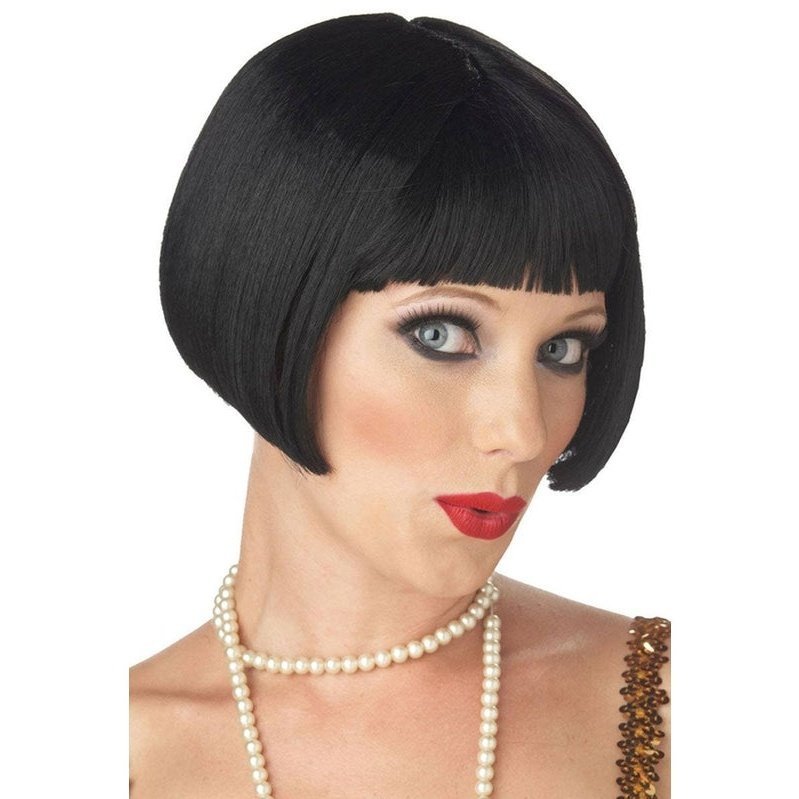 Flirty Flapper Women's Black 1920's Gatsby Wig - Jokers Costume Mega Store