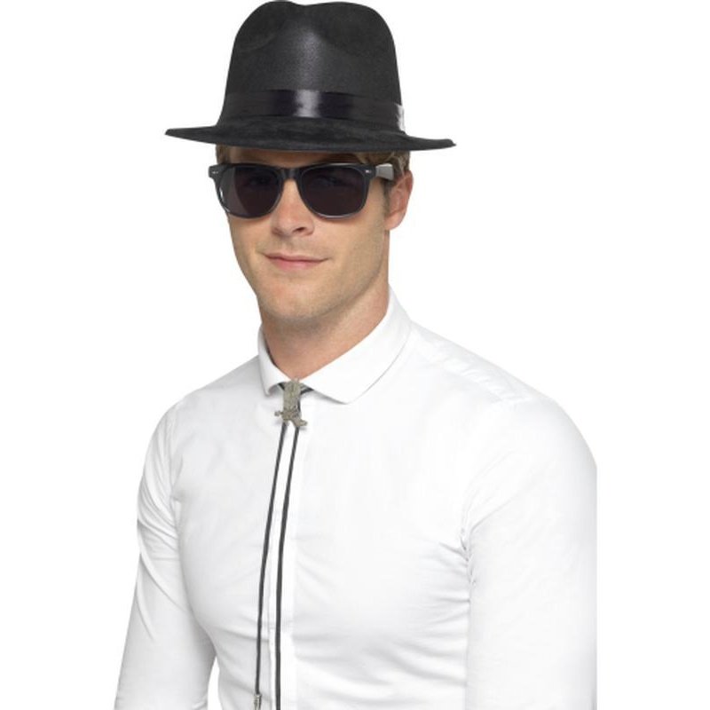 Flocked Fedora Hat - Jokers Costume Mega Store