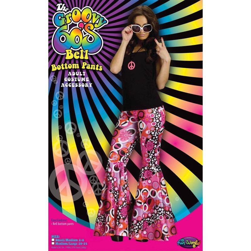 Flower Child Bell Bottoms Women's Retro Hippie Costume Pants