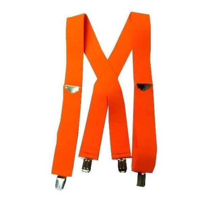 Fluro Pink Adjustable Suspenders - Jokers Costume Mega Store
