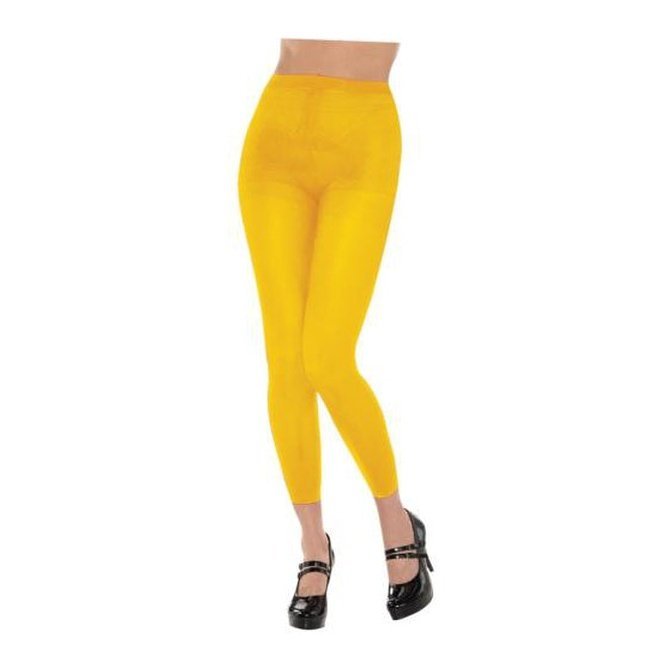 Footless Tights Yellow - Jokers Costume Mega Store