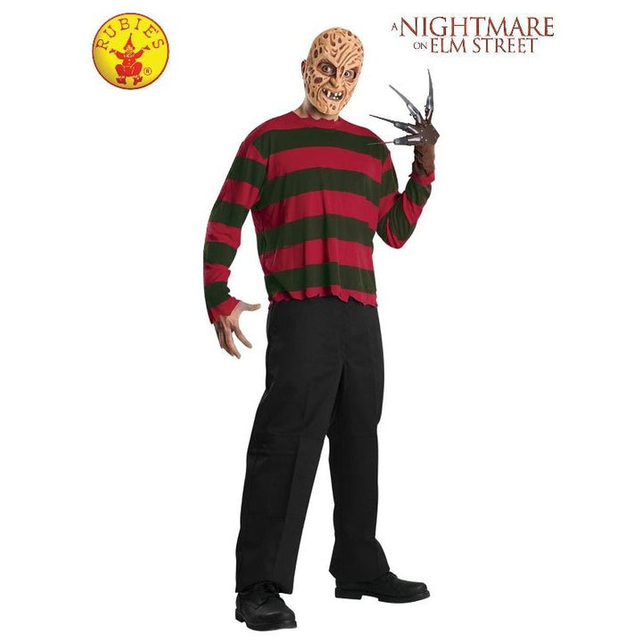 Freddy Krueger Costume Top, Adult - Jokers Costume Mega Store