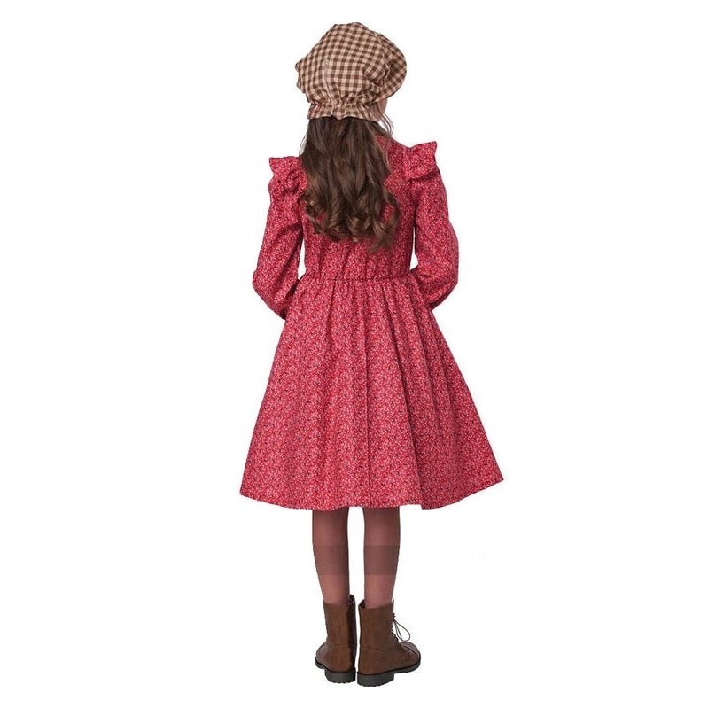 Frontier Settler Red Girls Costume - Jokers Costume Mega Store