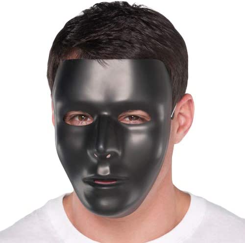 Full Face Mask – Black - Jokers Costume Mega Store