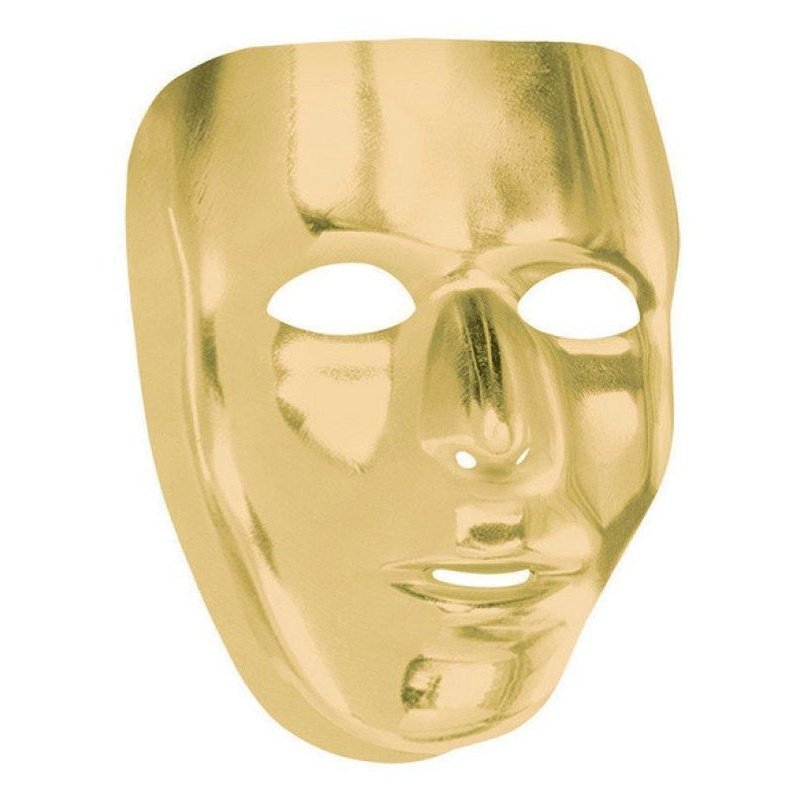 Full Face Mask Gold - Jokers Costume Mega Store