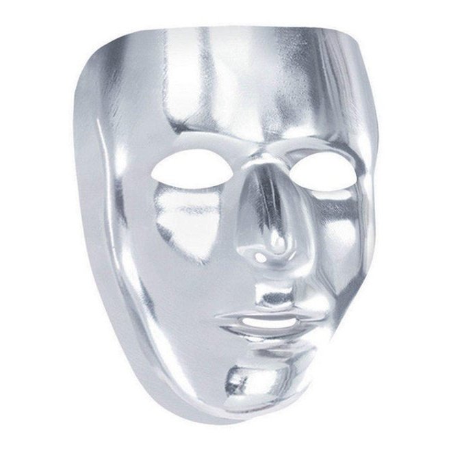 Full Face Mask Silver - Jokers Costume Mega Store