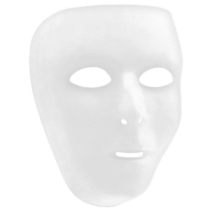 Full Face Mask – White - Jokers Costume Mega Store