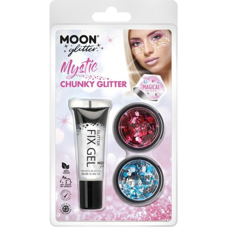 Moon Glitter Mystic Chunky Glitter, Valentines, Frozen-Make up and Special FX-Jokers Costume Mega Store