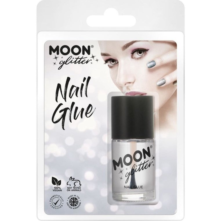 Moon Glitter Nail Glue, Clear-Make up and Special FX-Jokers Costume Mega Store