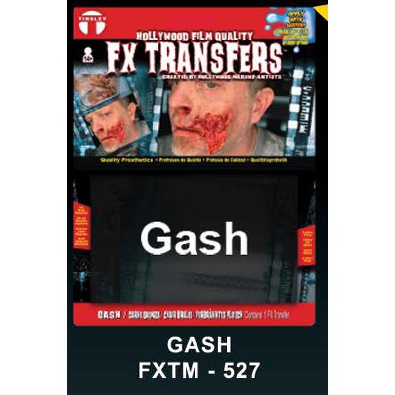 Gash Large Fx Transfers - Jokers Costume Mega Store