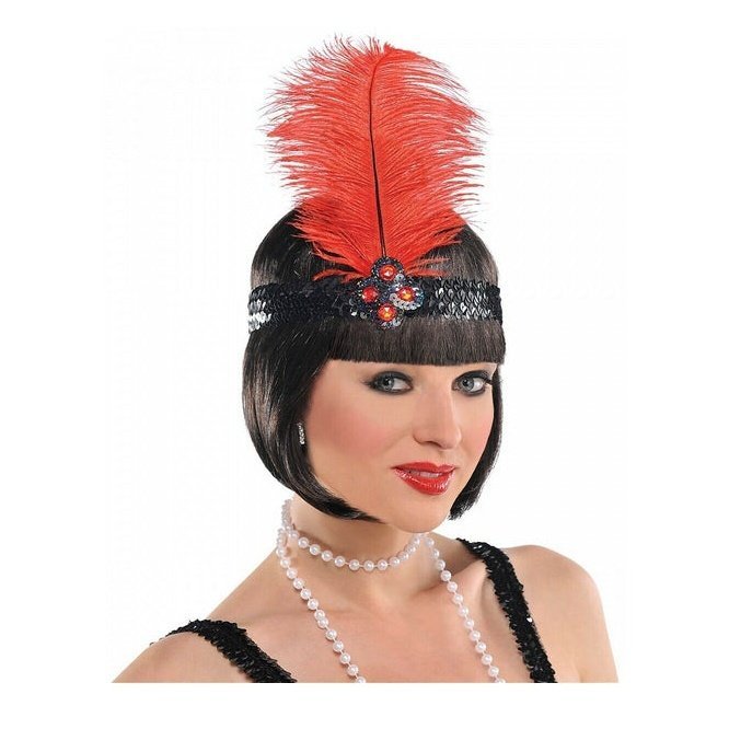 Gatsby Girl Roaring 20's Flapper Headpiece Headband - Jokers Costume Mega Store