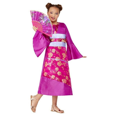 Geisha Costume, Purple - Jokers Costume Mega Store