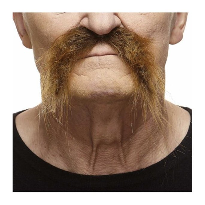 Ginger Bikie Moustache - Jokers Costume Mega Store