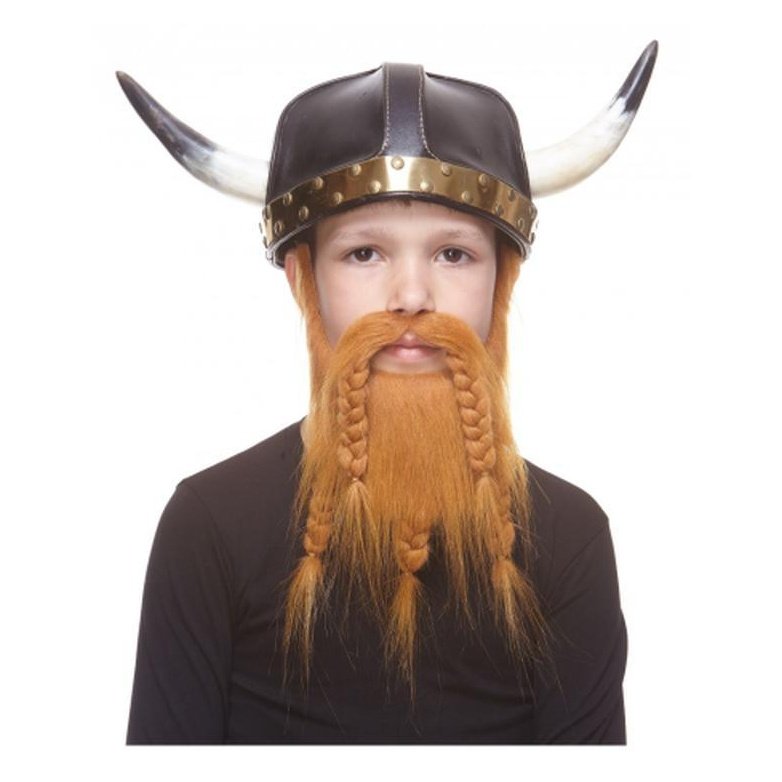 Ginger Viking Beard And Moustache Small - Jokers Costume Mega Store