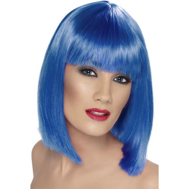 Glam Wig - Blue, Short - Jokers Costume Mega Store