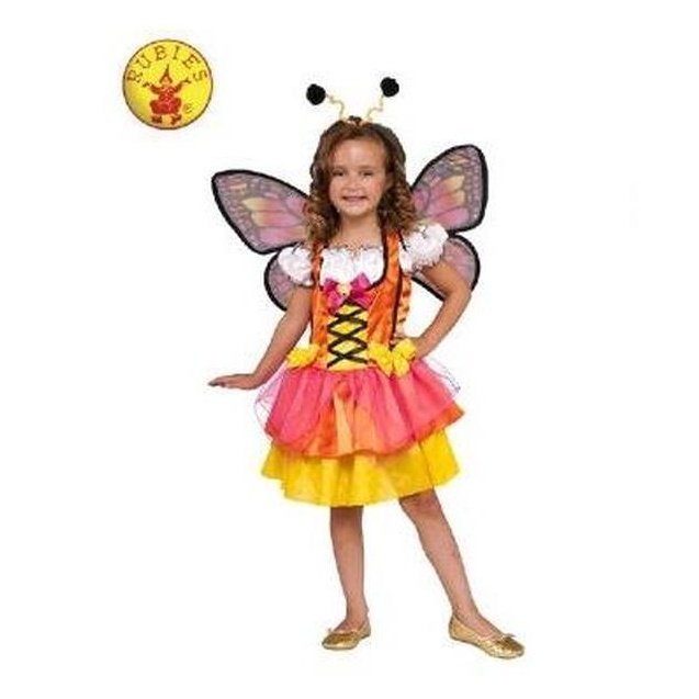 Glittery Orange Butterffly Size M - Jokers Costume Mega Store