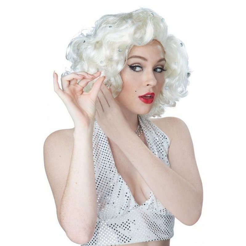 Glitz & Glamour Wig Platinum Blonde - Jokers Costume Mega Store
