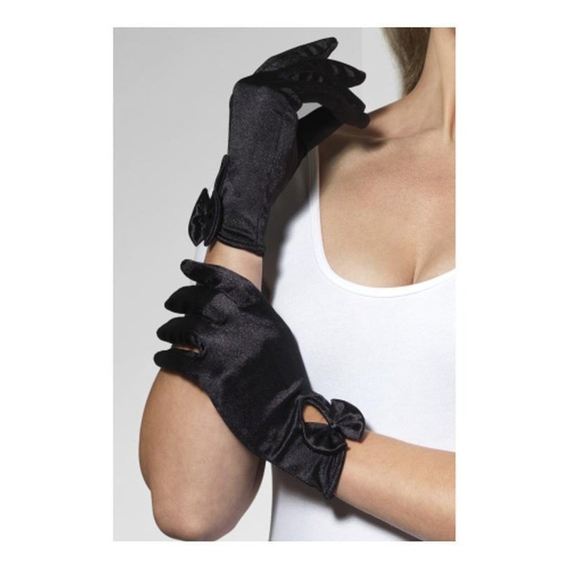 Gloves, Short, Black - Jokers Costume Mega Store